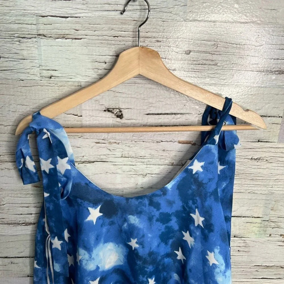 Buddy Love - Star Top blue size  small tank top white - Picture 4 of 8
